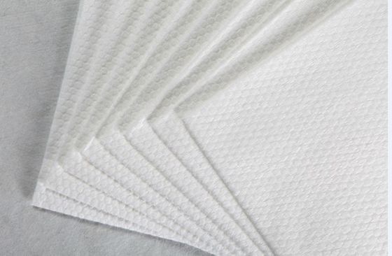 piccolo tessuto bianco del cotone del grano della perla del poliestere 62g e di Spunlace del tessuto non tessuto viscoso, cuscinetti, strofinate bagnate