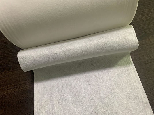 tessuto non tessuto bianco di Spunlace della viscosa 50g e del poliestere per il tessuto del cotone, cuscinetti, strofinate bagnate