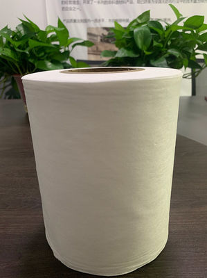 tessuto non tessuto bianco di Spunlace della viscosa 50g e del poliestere per il tessuto del cotone, cuscinetti, strofinate bagnate