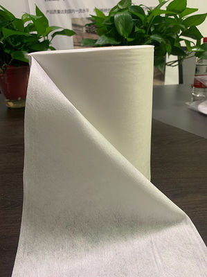 tessuto non tessuto bianco di Spunlace della viscosa 50g e del poliestere per il tessuto del cotone, cuscinetti, strofinate bagnate