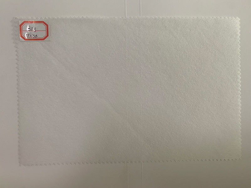 tessuto non tessuto bianco di Spunlace della viscosa 50g e del poliestere per il tessuto del cotone, cuscinetti, strofinate bagnate
