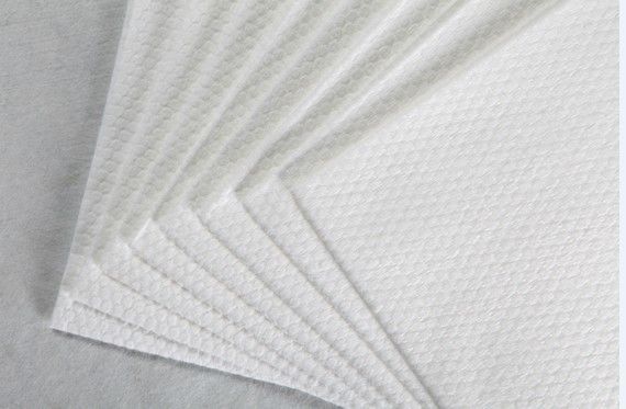 piccolo tessuto bianco del cotone del grano della perla del poliestere 62g e di Spunlace del tessuto non tessuto viscoso, cuscinetti, strofinate bagnate