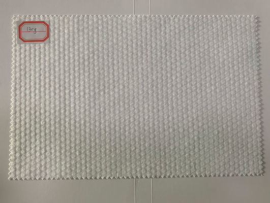 tessuto non tessuto di Spunlaced della perla 130g del grano dell'incrocio viscoso bianco del poliestere