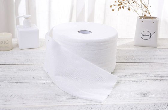 50g 100%Viscose bianco Spunlace Mesh Cotton Tissue non tessuto, asciugamano facciale, strofinate bagnate